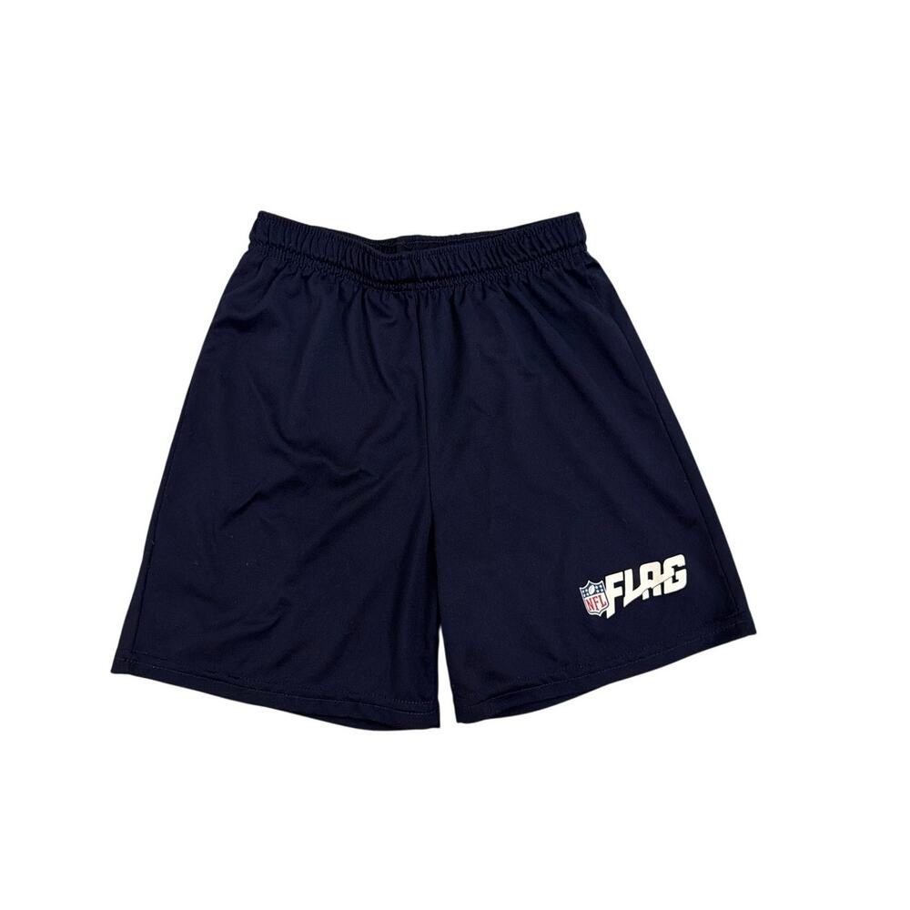 NFL Flag Athletic Drawstring Blue Pull On Dri-Fit Shorts Size Youth Small 8
